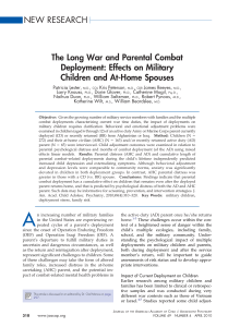 The Long War and Parental Combat Deployment: Effects on Military