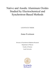 Native and Anodic Aluminum Oxides Studied by