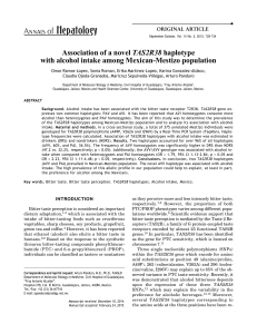 Association of a novel TAS2R38 haplotype with