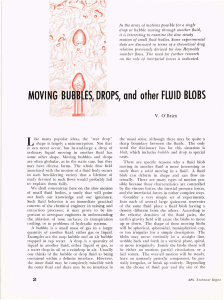 MOVING BUBBLES, DROPS, AND OTHER FLUID BLOBS