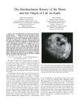 The Bombardment History of the Moon and the Origin of Life
