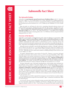 Salmonella Fact Sheet - American Meat Science Association