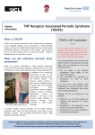 TNF Receptor Associated Periodic Syndrome (TRAPS)