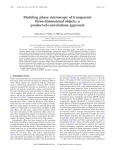 Modeling phase microscopy of transparent three