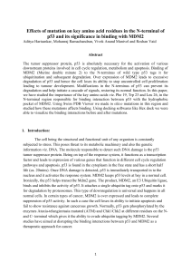 Effects of mutation on key amino acid residues in