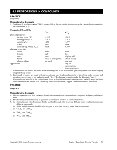 4.1 PROPORTIONS IN COMPOUNDS