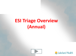 ESI Triage Vs 4 Overview