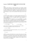 Exercise 2 PARTITION COEFFICIENT OF SUCCINIC ACID