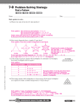 7-9 Problem-Solving Strategy