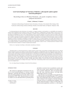 Lytic bacteriophages in Veterinary Medicine: a therapeutic option