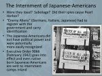 The Internment of Japanese-Americans