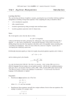 Unit 1 Algebraic Manipulation Introduction