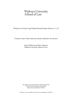 Widener Law School Legal Studies Research Paper Series no. 11