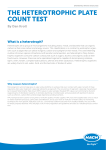 THE HETEROTROPHIC PLATE COUNT TEST