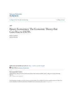 Binary Economics: The Economic Theory that Gave Rise
