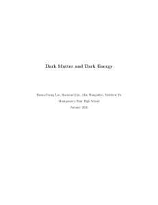 Dark Matter and Dark Energy - Trans