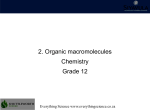 2. Organic macromolecules Chemistry Grade 12