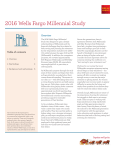 2016 Wells Fargo millennial study
