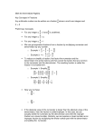 Operations with Fractions