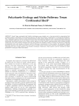 Polychaete Ecology and Niche Patterns: Texas Continental Shelf *