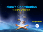Islam`s Contribution to World Civilization