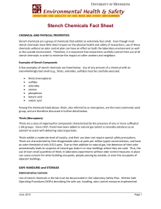 Stench Chemicals Fact Sheet