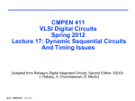 Lecture 17 Dynamic Sequential Circuit Timing