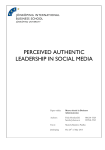 perceived authentic leadership in social media