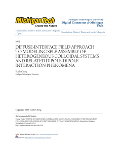 diffuse-interface field approach to modeling self