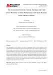 The Association between Various Earnings and Cash Flow