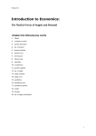 Introduction to Economics: The Market Forces of Supply and Demand