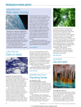 Clarity on clouds Flourishing forests sea level spike Water