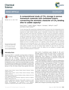 A computational study of CH4 storage in porous