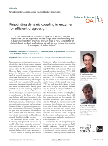 Pinpointing dynamic coupling in enzymes for efficient drug design