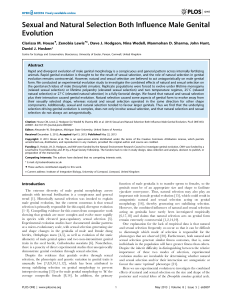 Sexual and Natural Selection Both Influence Male