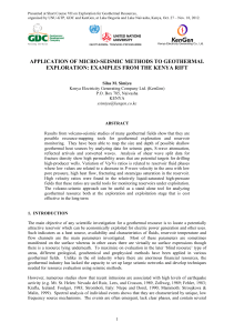 application of micro-seismic methods to geothermal exploration