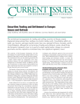 Securities Trading and Settlement in Europe