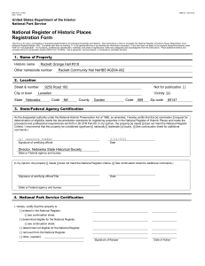 National Register of Historic Places Registration Form