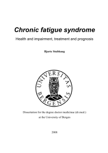 Chronic fatigue syndrome - BORA