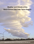Weather and Climate of the Reno-Carson City