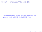 Physics 8 — Wednesday, October 19, 2011