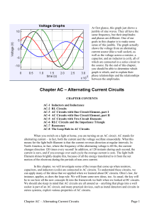 Online chapter for Alternating Current circuits