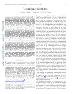 arXiv:math/0006233v3 [math.ST] 9 Oct 2001