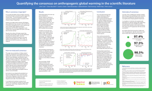 Quantifying the consensus on anthropogenic global