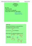 2016-10-26 Power to Power and zero exponent 2.notebook