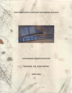 the twentieth-century trombone sonata nathanael james sudduth
