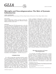 Microglia and neurodegeneration C Cummingham