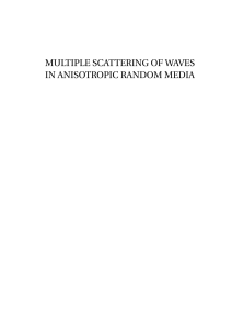 Multiple scattering of waves in anisotropic disordered media