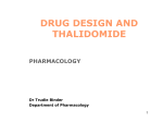 drug design and thalidomide - School of Medical Sciences