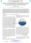 Sidereal Time Distribution in Large-Scale of Orbits